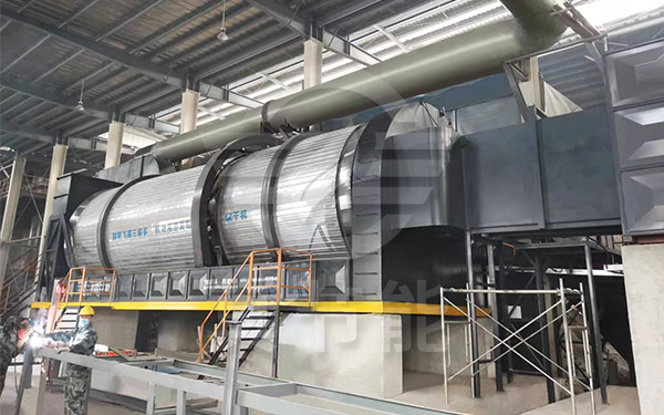 酒糟烘干設備生產(chǎn)運行現(xiàn)場