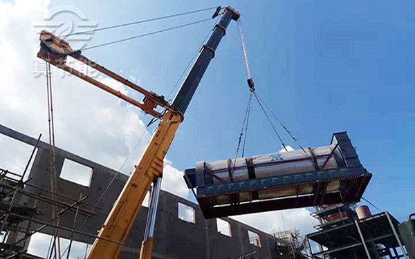 三筒豆渣烘干機吊裝 三筒豆渣烘干機吊裝